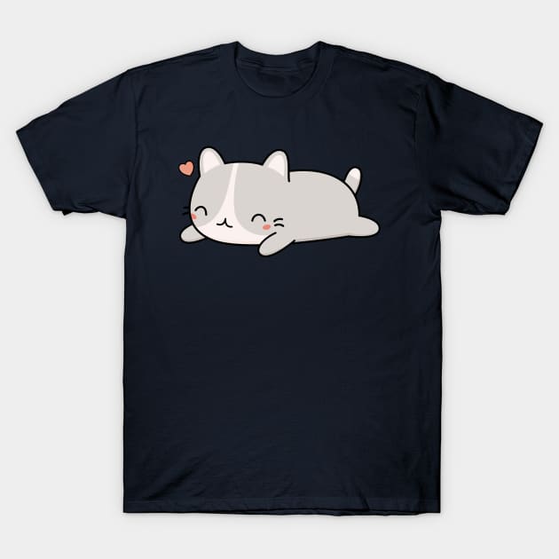 Kawaii Cute Cat T-Shirt by happinessinatee